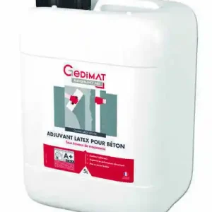 Bon plan | Adjuvant latex béton - bidon de 5L - GEDIMAT PERFORMANCE PRO