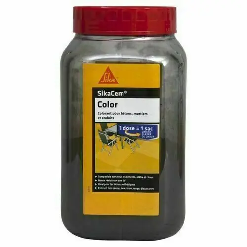 Colorant en poudre SIKACEM COLOR jaune -pot de 400g - Achetez en ligne