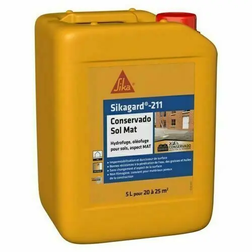 Qualité supérieure - Hydrofuge SIKAGARD-211 CONSERVADO SOL mat - bidon de 5l
