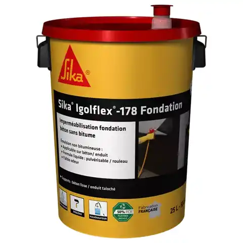 Emulsion bitumineuse IGOLFLEX 178 fondation noir - bidon de 25 l - Fin de série