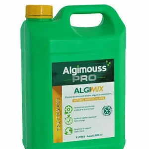 Profitez-en maintenant - Traitement pour toitures murs et façades ALGIMIX ALGIMOUSS curatif et préventif concentré à diluer - 5l - Bidon de 1l