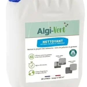 Commandez dès aujourd'hui - Nettoyant pour toitures murs et façades ALGI-VERT ALGIMOUSS éco-responsable - Bidon de 20l