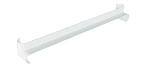 Affaire à saisir - Profilé d‘angle intérieur rive alvéolaire 10 mm - Haut.300 mm - blanc