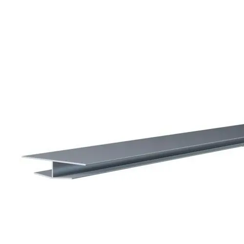 Livraison express - Profilé de raccord largeur lambris sous face 100 et 250 mm - 12 x 137 mm L.4 m - gris clair