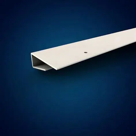 Qualité premium | Profilé de bordure non clipsable largeur lambris sous face 250mm- 12 x 20 mm L.4 m - blanc