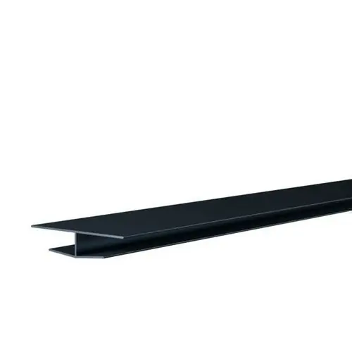 Vente flash - Profilé de raccord largeur lambris sous face 100 et 250 mm - 12 x 137 mm L.4 m - gris anthracite