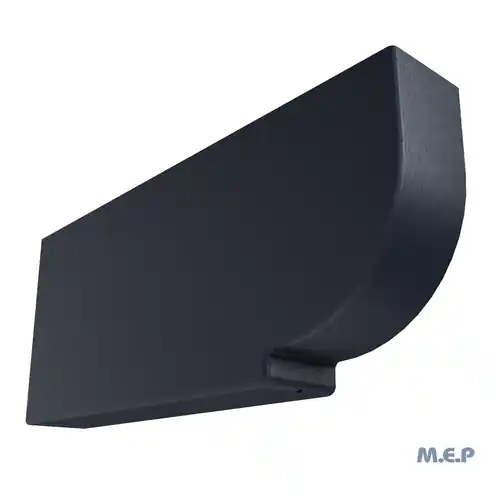Tendance - Protège-panne BOURGOGNE PVC - 600 x 250 x 90 mm - anthracite