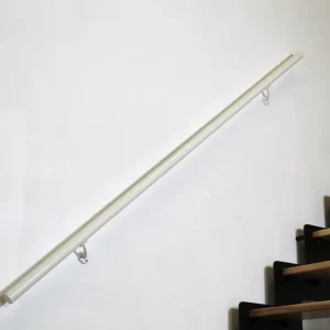 Kit main courante aluminium blanc - 2.00m | Commandez dès maintenant