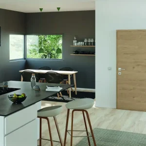 Bloc-porte isolant PORTALIT décor structuré chêne Adria Hui.100 à 116 mm - 204 x 83 cm - gauche poussant | Prix mini