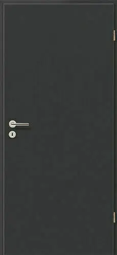 Affaire à saisir - Bloc-porte tubulaire PORTALIT stratifé haute pression gris titan H.100 à 116mm - 204 x 73 cm - droit poussant