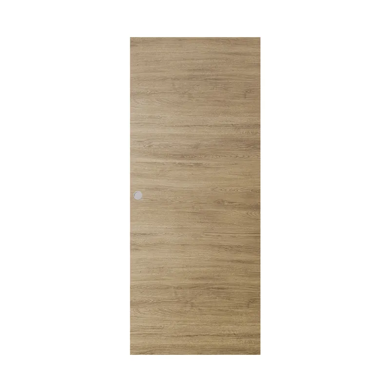 Plus que quelques unités - Porte coulissante alvéolaire SIANA décor chêne moyen - 204 x 93 cm - serrure à condamnation