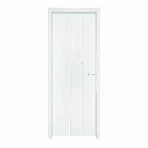 Achetez dès maintenant - Bloc-porte alvéolaire CHEVRON 1/3 gravé à peindre Hui.90 mm - 204 x 83 cm - droit poussant