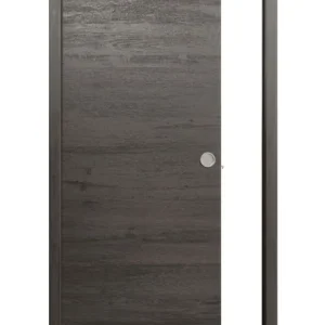 Meilleur prix | Kit habillage BERING pour châssis à galandage 1 portes recoupable - décor gris anthracite