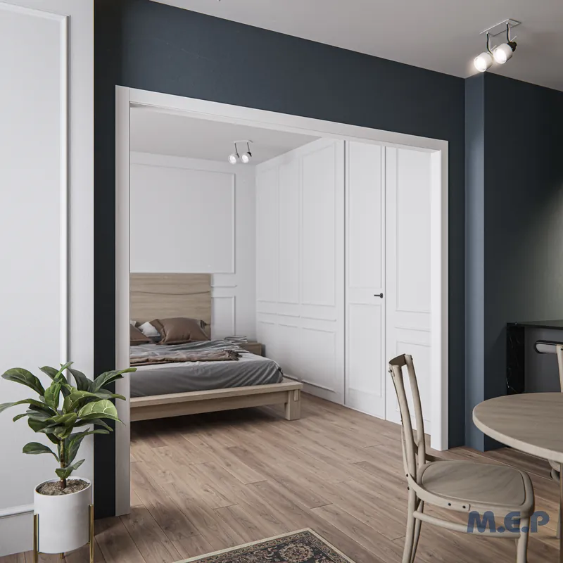 Super offre | Habillage de cloison L. 2.20 m JURA - Prépeint Blanc