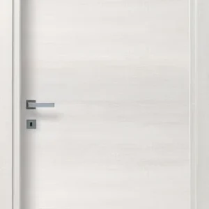Recommandé | Bloc-porte alvéolaire ISEO plaqué chêne blanc latte Hui.72 à 100 mm - 204 x 83 cm - serrure magnétique