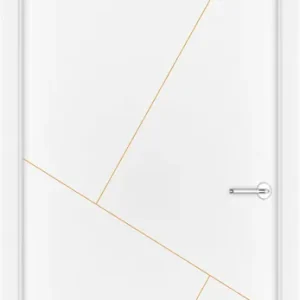 Achetez dès aujourd'hui - Bloc-porte isolant SCALA gravé à peindre Hui.74 mm - 204 x 83 cm - gauche poussant
