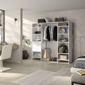 Liquidation | Colonne PRISME 2 blanc épaisseur 18 mm - 1800 x 500 mm