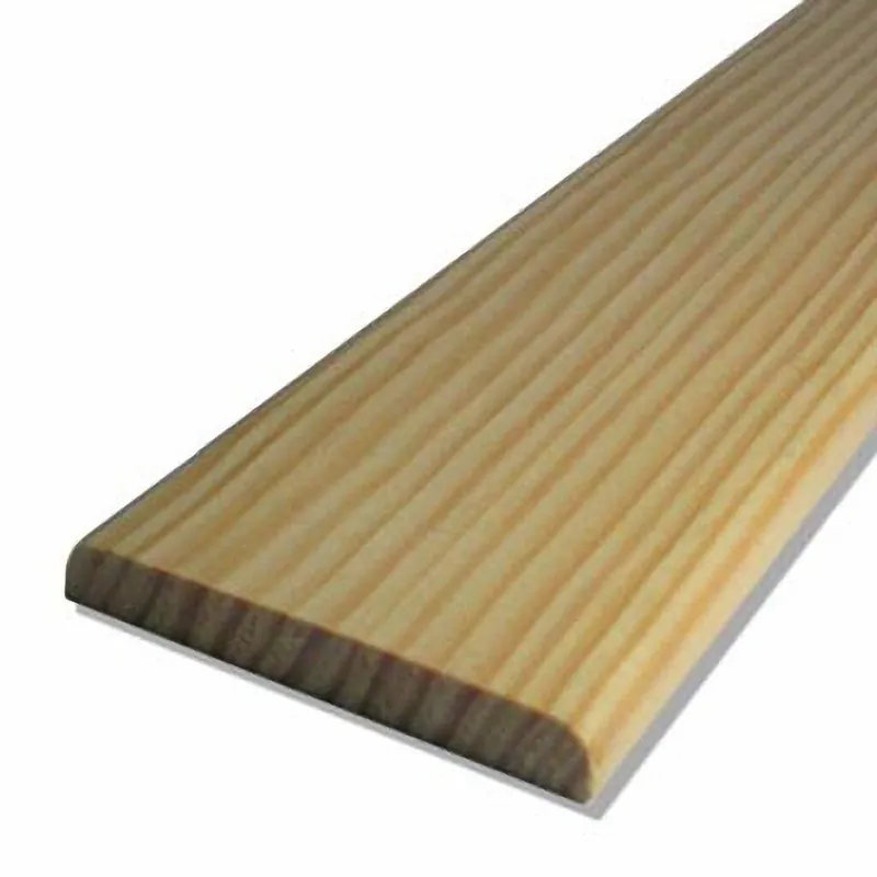 Achetez en ligne | Chant plat 2 arrondis en Pin des Landes L.2,40 m - section 8 x 35 mm