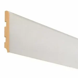 Produit phare | Plinthe cache fils MDF prépeint blanc - 14 x 80 mm L.2,44 m