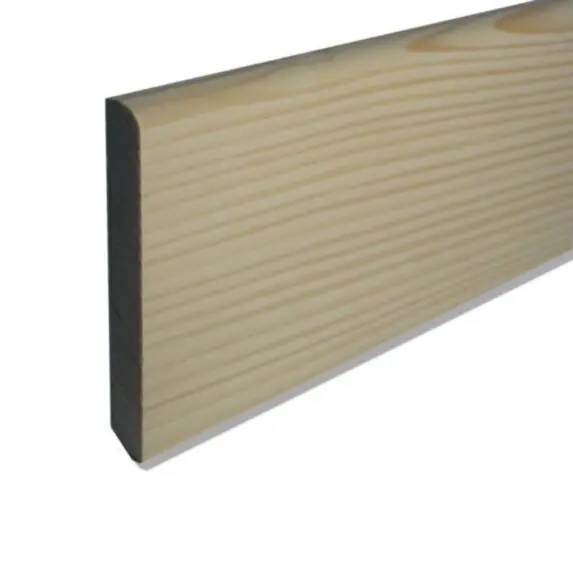 Derniers exemplaires - Plinthe Sapin du Nord arrondie L.2,00 m - section 70 x 10 mm