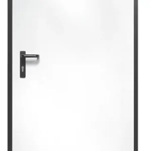 Porte de service EUROPRO en acier réservible blanc serrure 1 point - 204x93cm - Petit prix