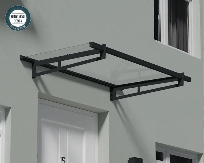 Offre exceptionnelle | Marquise acier BREMEN - 150 x 93,5 cm