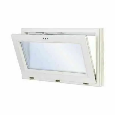 Fenêtre PVC blanc VISION 70 à soufflet - 60 x 100 cm - Dernier arrivage