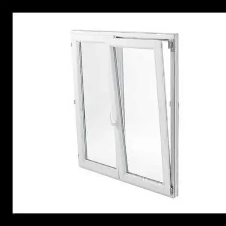 Bientôt épuisé - Fenêtre PVC blanc VISION 70 - 2 vantaux oscillo-battant - 165x100 cm