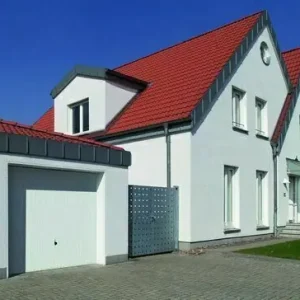 Achetez dès maintenant | Porte de garage basculante débordante EUROPRO 132 sans rail blanc RAL 9016 - 200x250cm