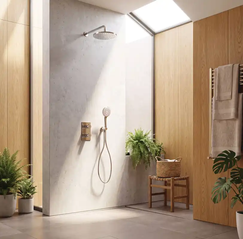 Ensemble de douche thermostatique OMEGA - chromé | Promotion