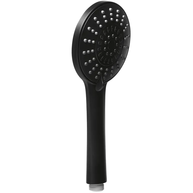 Prix bas - Douchette BLACK ROMA 5 jets -ABS noir mat