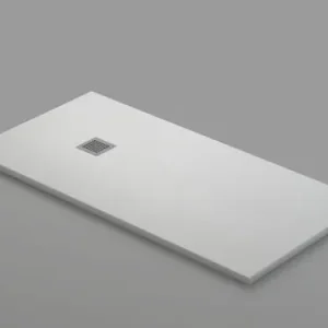 Bientôt épuisé - Receveur de douche IBIZA blanc ardoise doux - 80 x 140 cm