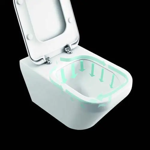 Pack wc supsendu cuvette TESI et abattant Thermodur blanc - 36,5x53,5cm | Bon plan