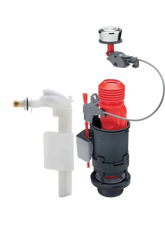 Mécanisme de WC double chasse à commande à câble + robinet flotteur latéral | Best-seller
