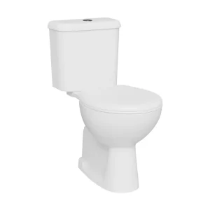 Bien noté - Pack WC à poser NORMUS NÉO sortie verticale avec abattant thermoplastique blanc - 75,5 x 67 x 36 cm