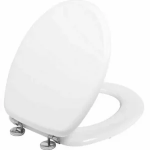Abattant WC en bois compressé blanc - vis inox | Ajoutez au panier