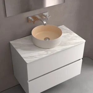 Direct fabricant | Vasque à poser DUNE natural - Ø36cm haut.12cm