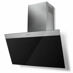 Offre à durée limitée - Hotte murale inclinée blanc/inox FABER 720m3/h Ø15 cm - L.79,8 cm