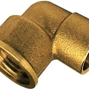 Coude laiton fer/cuivre 90GCU femelle Ø15x21mm à souder Ø14mm | Fin de série