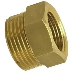 Mamelon laiton 243 réduit sans butée mâle Ø20x27mm femelle Ø15x21mm - Fin de série