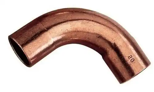 Courbe cuivre à souder grand rayon femelle femelle angle 90° Ø16mm | Très populaire