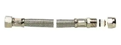 Flexible d‘alimentation inox spécial cuivre femelle 12x17 bicône - D10mm - 30cm | Très apprécié des clients