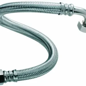 Flexible d‘alimentation sanitaire inox coudé femelle/femelle 20X27 - Ø13mm - 150cm | Promo exceptionnelle