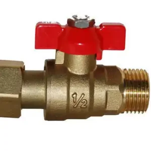 Remise - Mini vanne d‘arrêt 1/4 tour avec écrou mobile mâle femelle 15x21