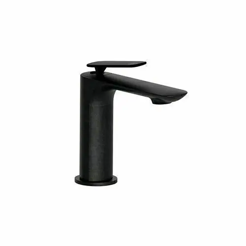 Mitigeur lavabo FOIL chromé noir brossé - hauteur sous bec 11,5cm | Coup de cœur des clients