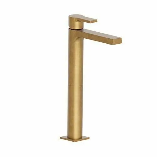 Mitigeur lavabo OMEGA GM or brossé - hauteur sous bec 25cm | Prix promo