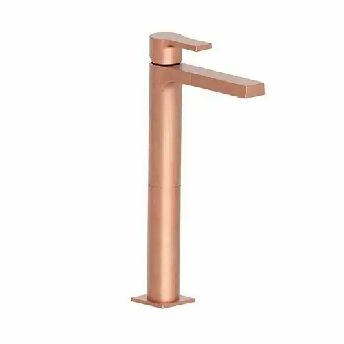 Nouveau chez nous - Mitigeur lavabo OMEGA GM or rose brossé - hauteur sous bec 25cm