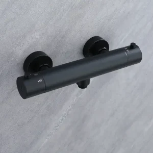 Mitigeur thermostatique douche ODET noir mat - Super prix