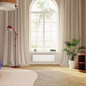Livraison express - Radiateur connecté à double corps de chauffe plinthe EVOLUTION 1500W - blanc