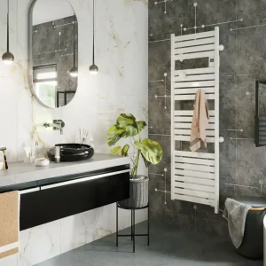 Bien noté | Sèche-serviettes électrique fluide KELUD VENTILO blanc - 1750W